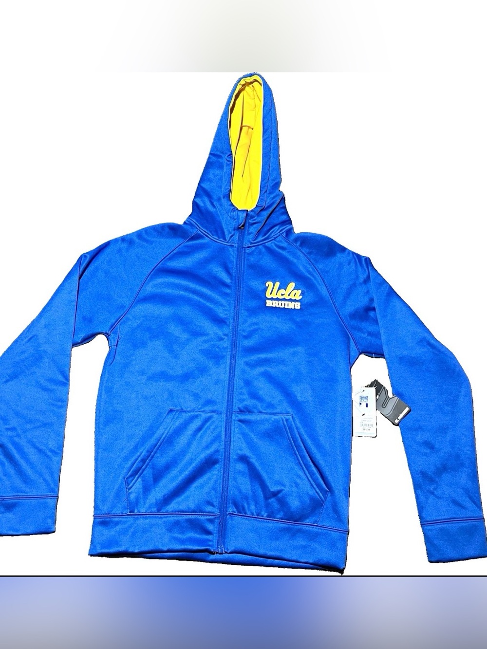 Colosseum UCLA Bruins Men's Full-Zip Hoodie - Size Small - Blue/Yellow